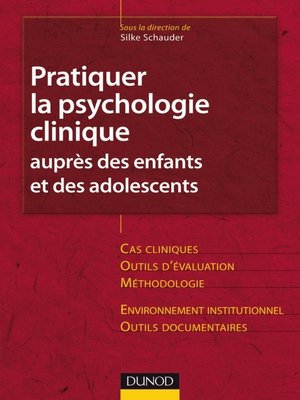 cover image of Pratiquer la psychologie clinique auprès des enfants et des adolescents